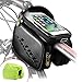 Cool Change Bike Frame Bag Touch Screen | Tough Case | Safty Edge Reflective| Mobile Cell Phone Bag Top Tube Bag for 6.2”Phone