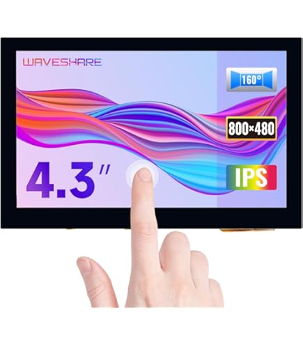 Buy Waveshare 5inch 800×480, HDMI Capacitive Touch Screen LCD (H - View #7