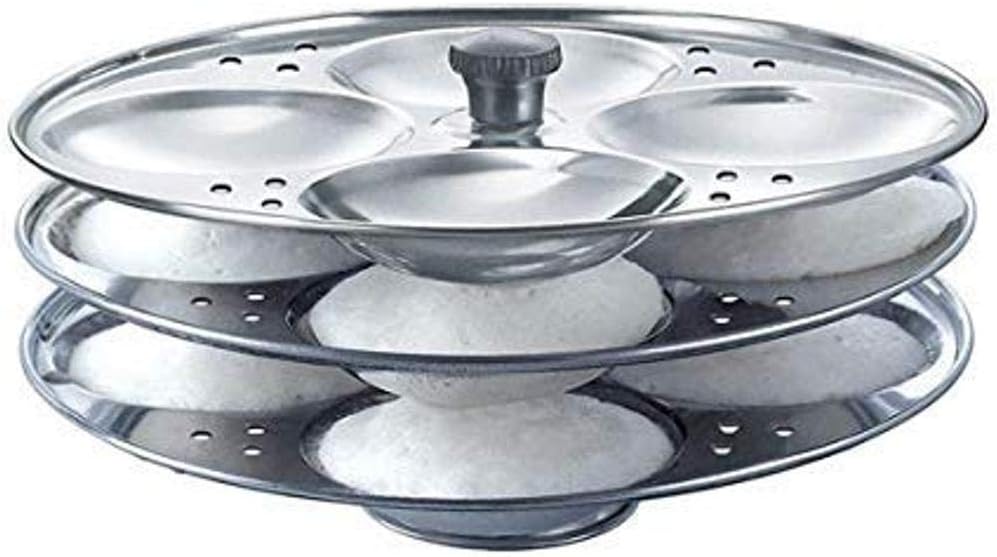 Buy SHOPPED in Stainless Steel 3 Tier Idli Making Stand Plate Pot (12 Idlis) Online at Low