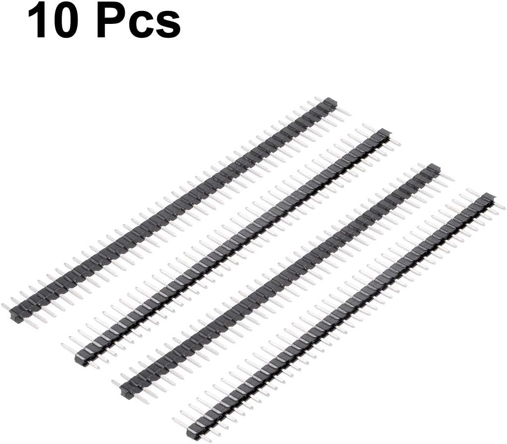 Sourcingmap 10Pcs 2.0mm Pitch 40-Pin 8.6mm Length Single Row Straight Connector Pin Header Strip for Prototype Shield - Image 3