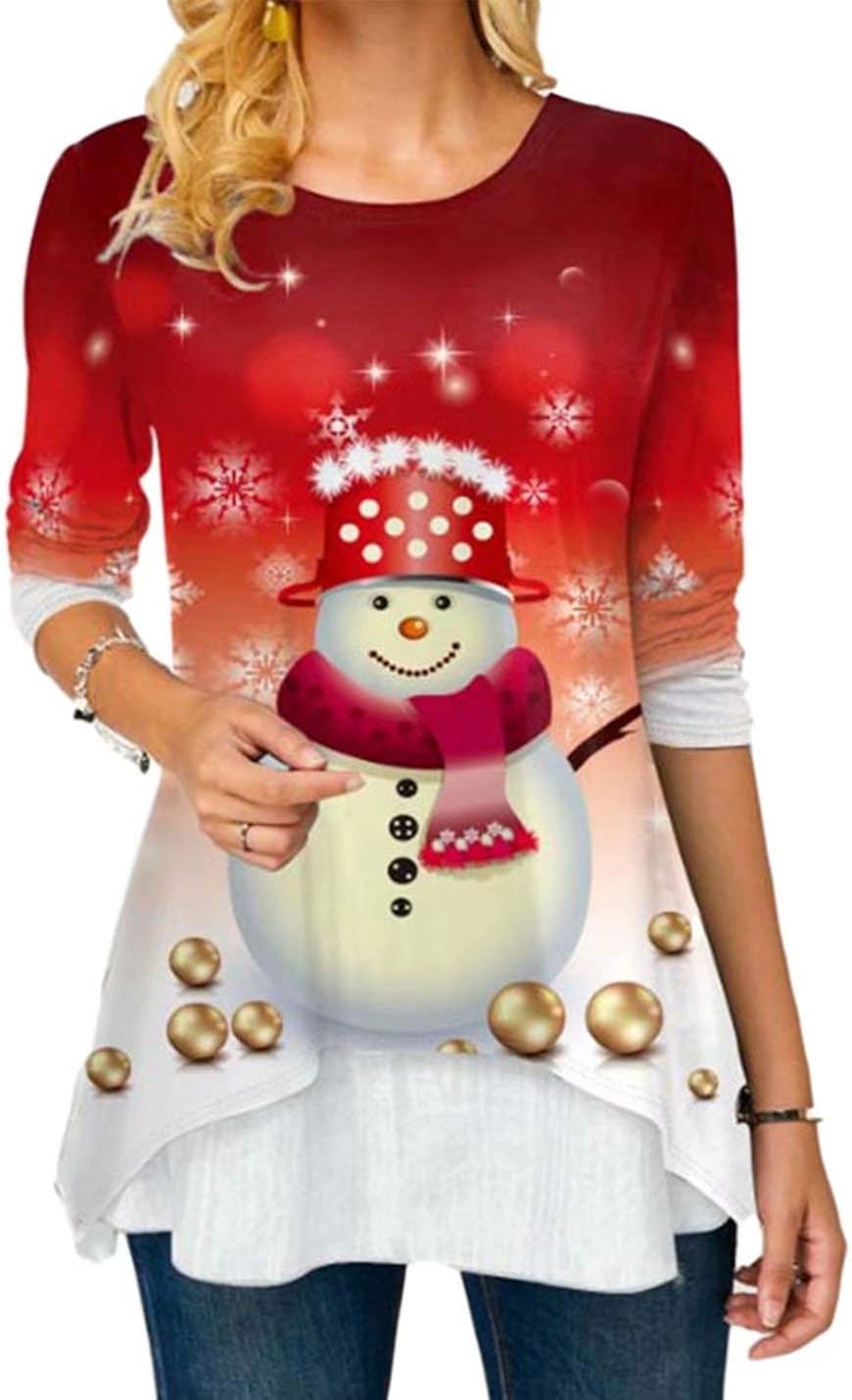womens christmas going out tops