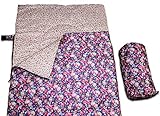 Finelady [Bed of Roses] Womens Sleeping Bag – Youth Sleeping Bag – 3 Seasons – Best for Moms and Daughters, Girls, Teens, Teenagers – Sleeping Bags That Zip Together – Machine Washable – Great Gift