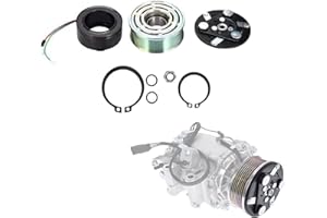 TINJO A/C Compressor Clutch Coil Assembly Repair Kit 38810RNAA02 Fit for 2006-2011 Honda Civic 1.8L Auto Air Compressor Clutch Oil Assembly Kit Pulley Bearing Coil Plate Replace OE 38810-RNA-A01