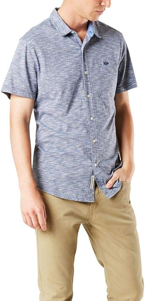 Dockers Men's Short Sleeve Smart 360 Ultimate Button Up Flex Shirt at  Men’s Clothing store