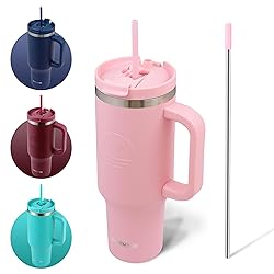 FAHRMOSIS 40 Oz Tumbler with Handle and Straw