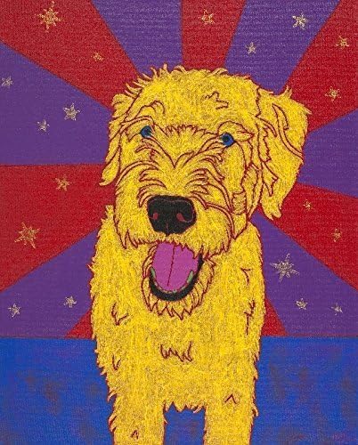 Wheaton Terrier Dog Art Print, Dog Pop Art by Angela Bond