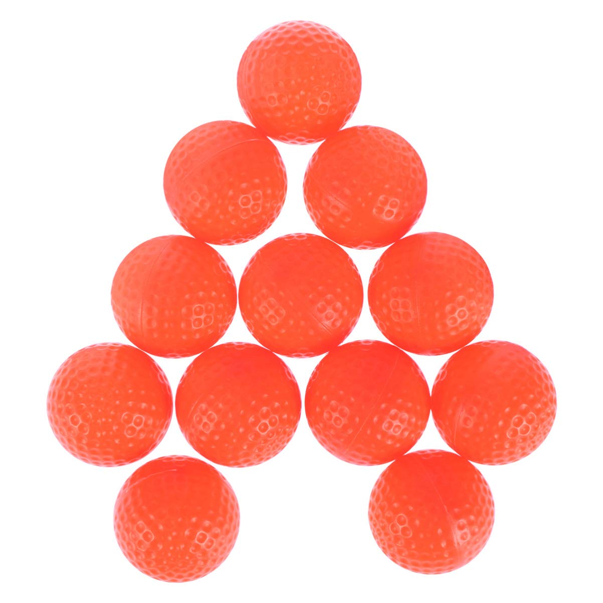 BESPORTBLE 12pcs Balls Indoor Practice Training Aids Exercise Field Ball Golfball for Indoor Outdoor Use