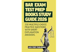 Bar Exam Test Prep Books Study Guide 2026: 330 Multiple-Choice Practice Questions with Short Explanation Answers.