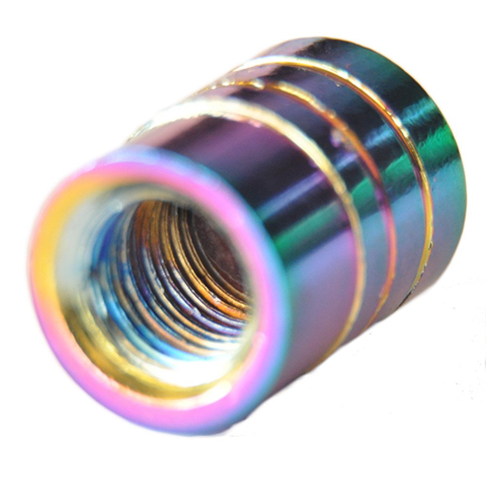 Dreamer Car ABS Valve Stem Caps Cylinder Shape Tire Valve Caps for Trucks/Bikes and Cars,4pcs