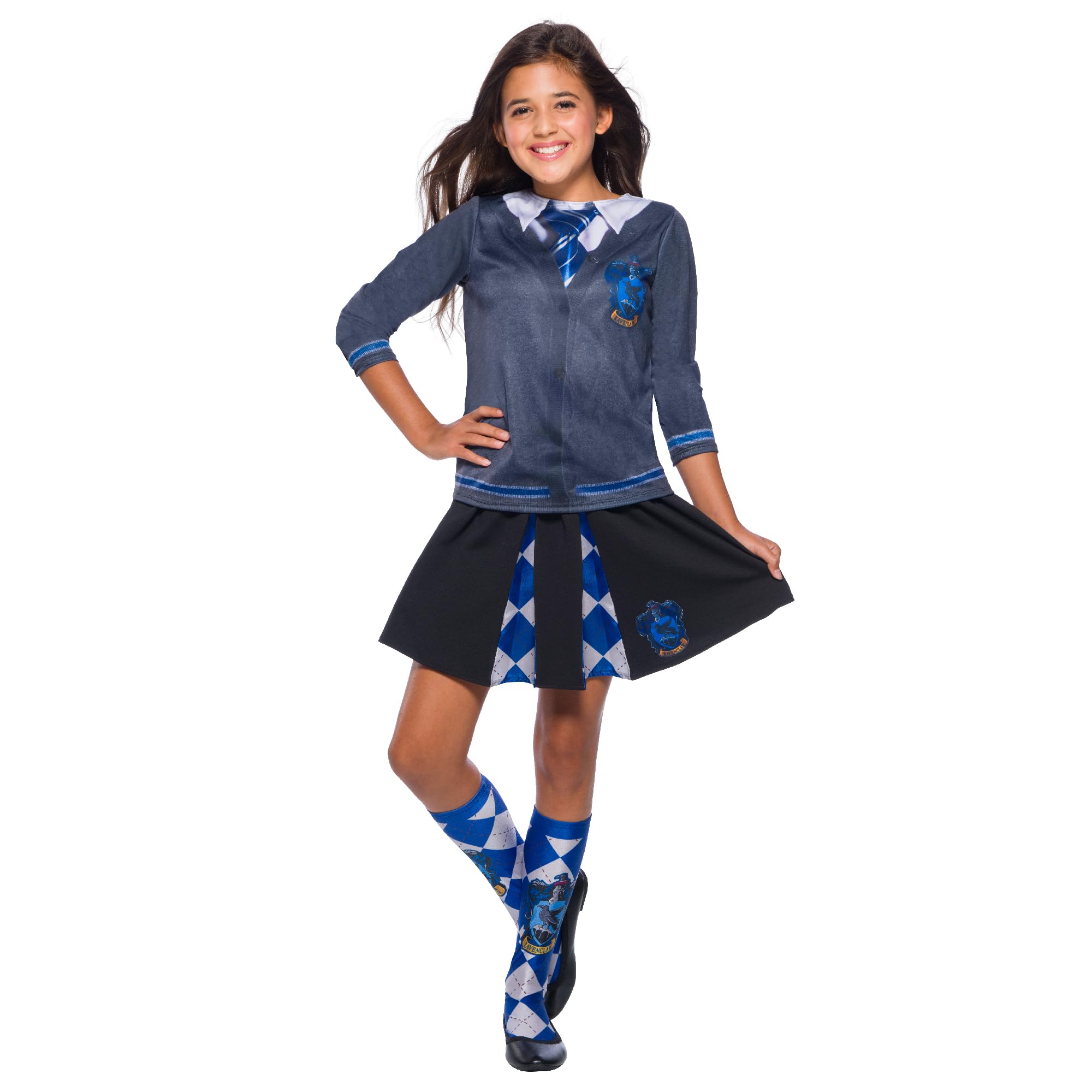 Rubies Official Harry Potter Ravenclaw Costume Skirt, Childs One Size Approx Age 6-12 Years Halloween