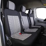 TOYOUN Universal Van Seat Covers Front Driver & Double Passenger Gray view 6