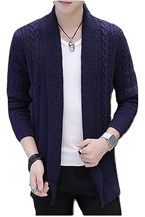 Amazon R Y A R メンズ ニットカーディガン カーディガン 編み
