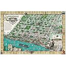 Savannah Historic District Illustrated Map.: Michael Karpovage ...