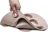 EasyMat EasyTots Mini Portable Silicone Baby Suction Plate Mauve view 8
