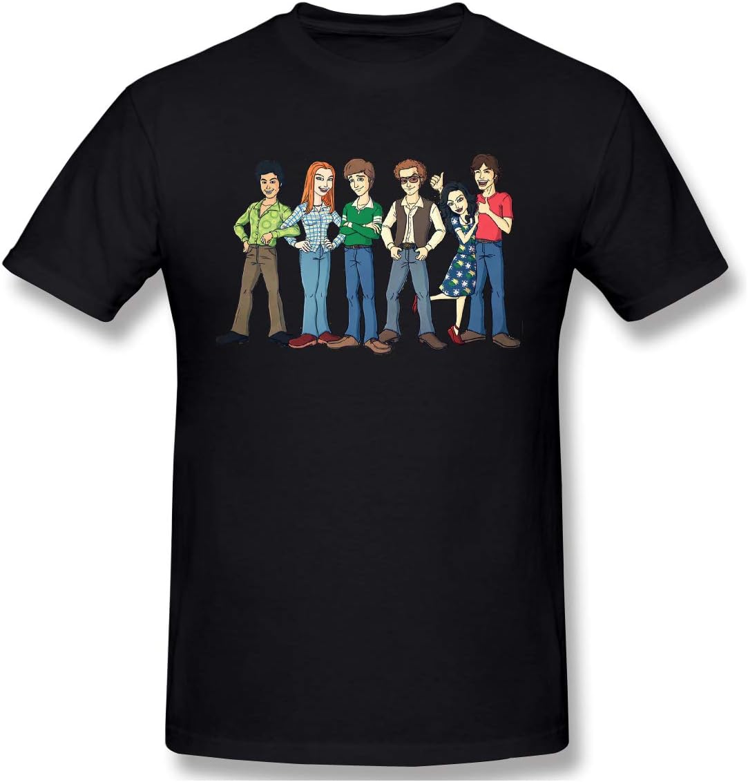 Men's Crewneck Basic Short Sleeve T-Shirt That is 70s Show Cotton Casual Tops