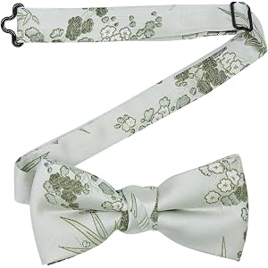 Dvmmlis Floral Bow Ties for Men Pre-tied Mens Bowtie Flower Pattern | Double-layerd Design, Vintage Floral Pattern, Adjustabl