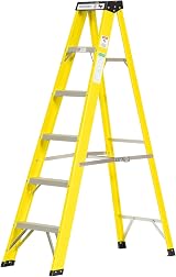 Workplace Depot 6 Tread Fibreglass Step Ladder EN-131 Certified Electrician view 2
