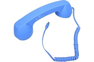Jenivaint Retro Telephone Handset, Type C Wired Cell Phone with Speaker and Microphone, for Smartphones Tablets Video Confere