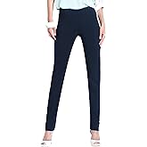 SLIM-SATION Pants For Women Slimming Tummy Control Wide Band Regular Length Pull-on Straight Leg Pant