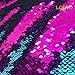 New Sell Turquoise Fuchsia-Reversible Sequin Fabric by The Yard Iridescent Fuchsia Flip Up Large Sequin Fabric Sparkly for Sewing Clothing DIY-Half of Yard