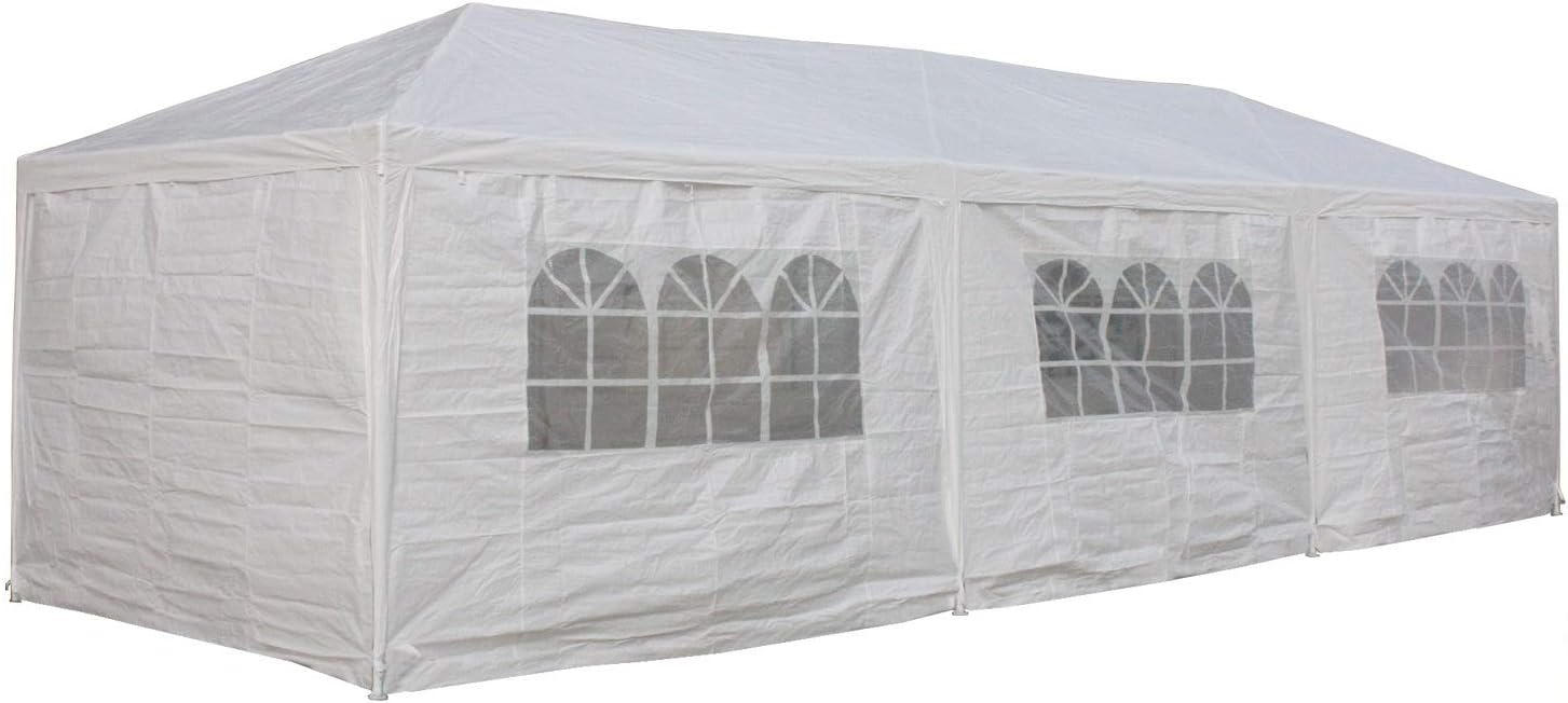 Amazon Com Delta 10 X30 Wedding Tent White Party Gazebo Pavilion Catering Carport Shelter Canopies White Tent Garden Outdoor