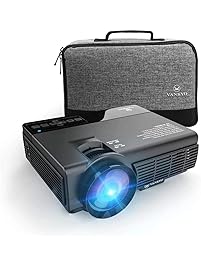 VANKYO LEISURE 3 (Upgraded Version) LED Portable Projector with Carrying Bag, Compatible with Fire TV Stick, PS4, XBOX, 170'' Display and 1080P Supported with Free HDMI Cable (2-Black)