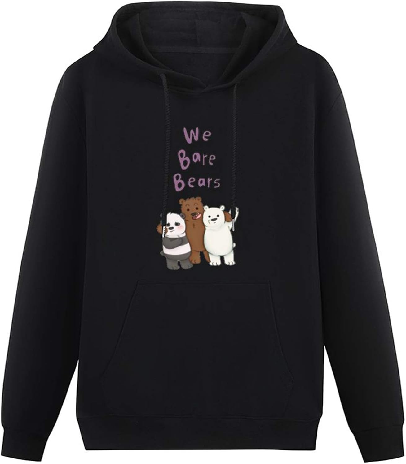 Youth Hoodies for Boys We Bare Bears Nerdy Hoodies Long Sleeve Pullover