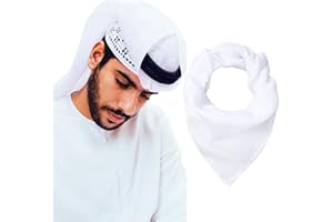 YI HENG MEI Head Scarf Keffiyeh Shemagh Turban Head Wrap Muslim Arab Saudi Dubai Headwear for Men Women