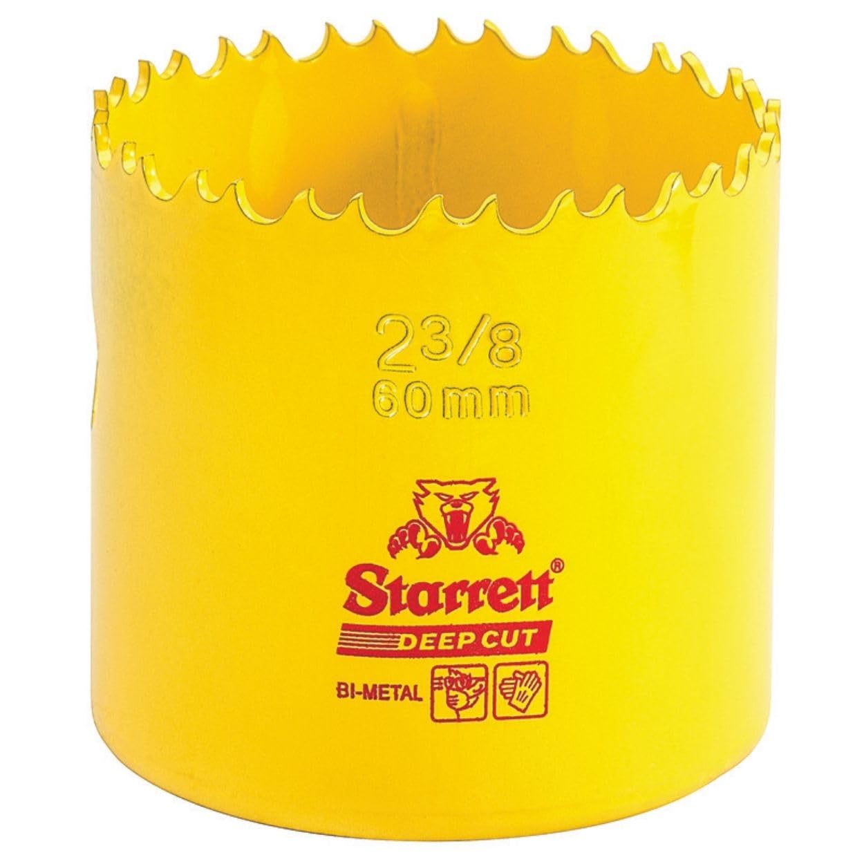 Starrett DCH0238 Bi Metal Deep Cut Hole Saw, 60mm