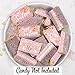 Pink and Gold Sweet 16 Birthday Party Mini Chocolate Candy Bar Wrappers, Pink Sweet Sixteen Party Favor Stickers - 42 Count