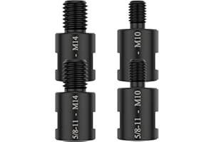 4Pcs Angle Grinder Converter Adapters 5/8"-11 Female to M14/M10 Male Attachments, Thread Interface Connector for Polisher for