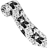 Yilad Tie for Men and Boy Novelty Fun Full Print Men's Necktie Skinny Fashion Narrow Wide