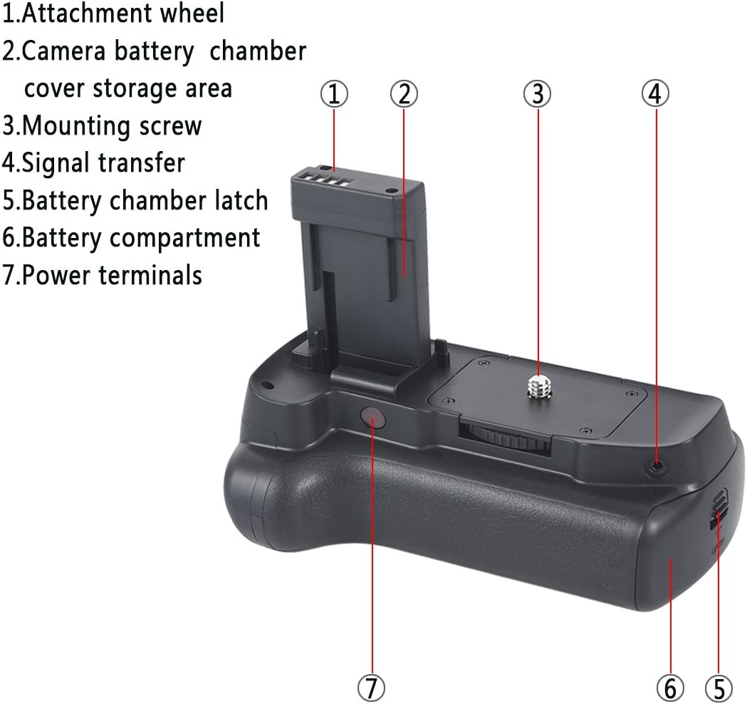 DSTE® Pro IR Remote 1100D Vertical Battery Grip for Canon EOS 1100D Rebel T3 SLR Digital Camera as LP-E10 - Image 3