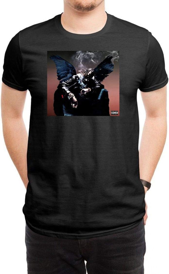 Mens Funny Travis Scott T Shirt Tees Black