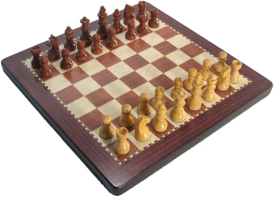 Aristocraft Exports 8" Rosewood Magnetic Analysis Chess Set with Case