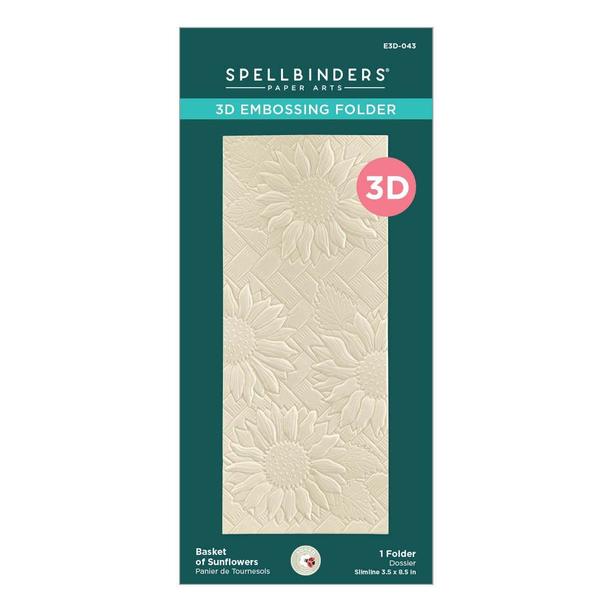 Spellbinders 3D Embossing Folder, ONE
