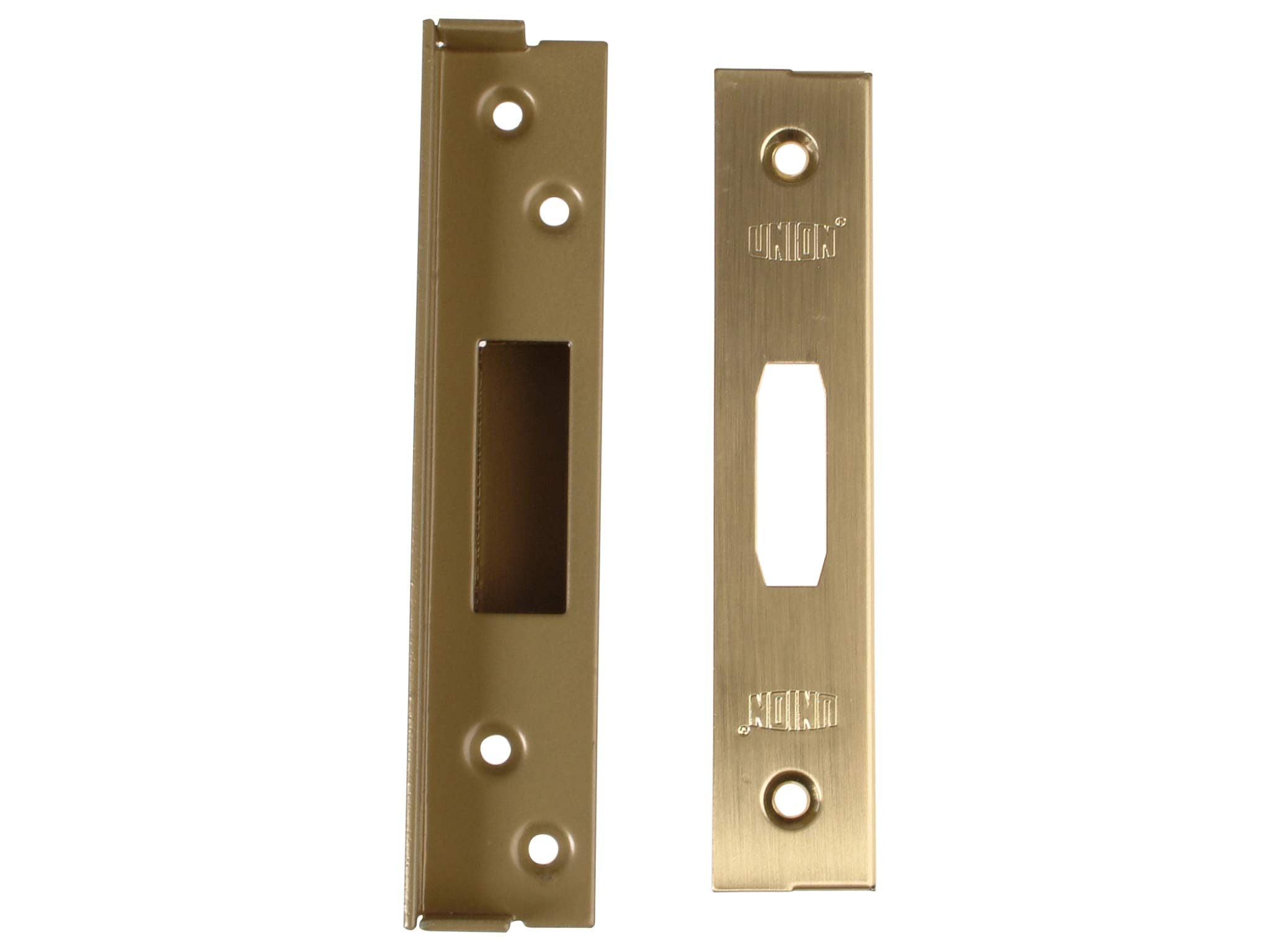 Union Locks Strongbolt 2100 Mortice Deadlock Rebate Kit 13mm - Polished Brass (Boxed)