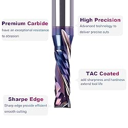 SpeTool Compression Spiral Router Bits 3/8 inch
