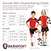 Soccer Shin Guards -Youth Sizes - by DashSport - Best Kids Soccer Equipment with Ankle Sleeves - Great for Boys and Girls