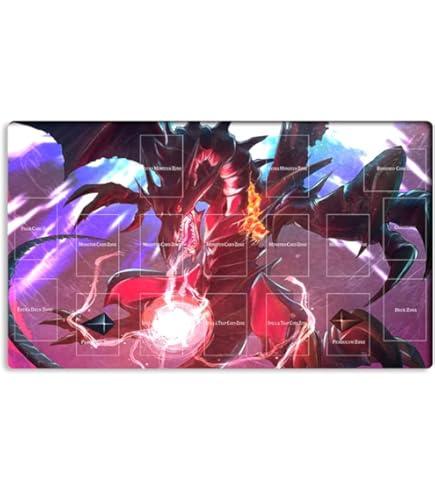 Amazon.com: Mlikemat New Playmat Red-Eyes Black Dragon TCG CCG
