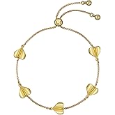 Ted Baker London Hedra Flutter Heart Adjustable Bracelet for Women (Gold)