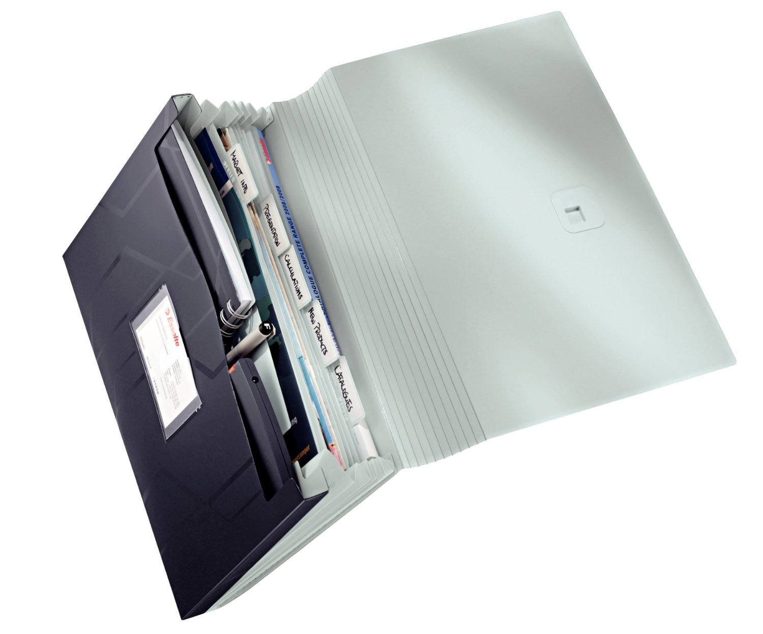 Leitz 10510602 4616-00-95, Divider Book Light A4 Prestige Polypropane - Black