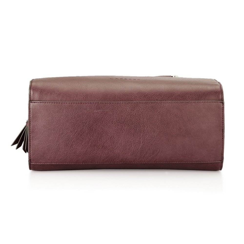 caprese women's satchel (grape red)