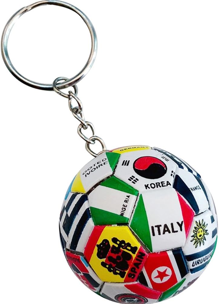 hefeilzmy Sports Ball Key Chain Soccer Ball Keychains (1): Clothing