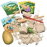 Prextex Dinosaur Excavation Kit with 12 Cute Dinosaur Coloring Books