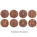ammoon Guitar Wooden Soundhole Sound Hole Cover Block Feedback Buffer Mahogany Wood for EQ Acoustic Folk Guitars