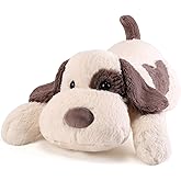 meowtastic Grey & White Dog Weighted Stuffed Animals - 22 Inch 4.5 Pounds Weighted Plush Dog Stuffed Animals - Big Stuffed Dog Plush Pillow - Cute Plush Toys Gifts for Kids & Adults (22" 4.5 lbs)