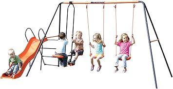 double swing and slide set