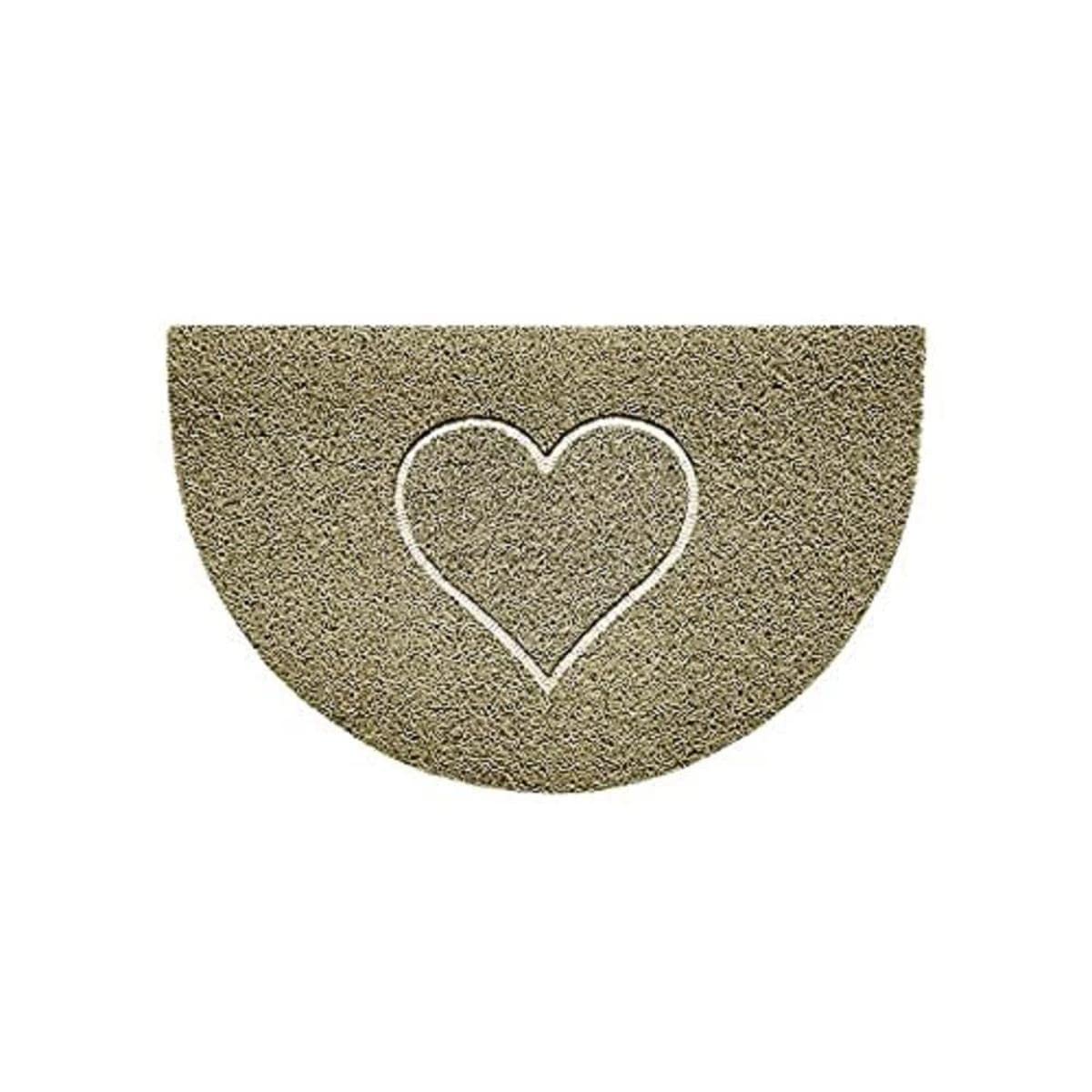 Nicoman Embossed Halfmoon Half Circle Door Mat Dirt-Trapper Jet-Washable Doormat 70x44cm (Blue, ANCHOR Shape) - Use Indoor or Sheltered Outdoor