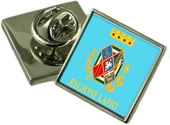 Amazon.com: Lazio Region Italy Flag Lapel Pin Badge Pouch ...